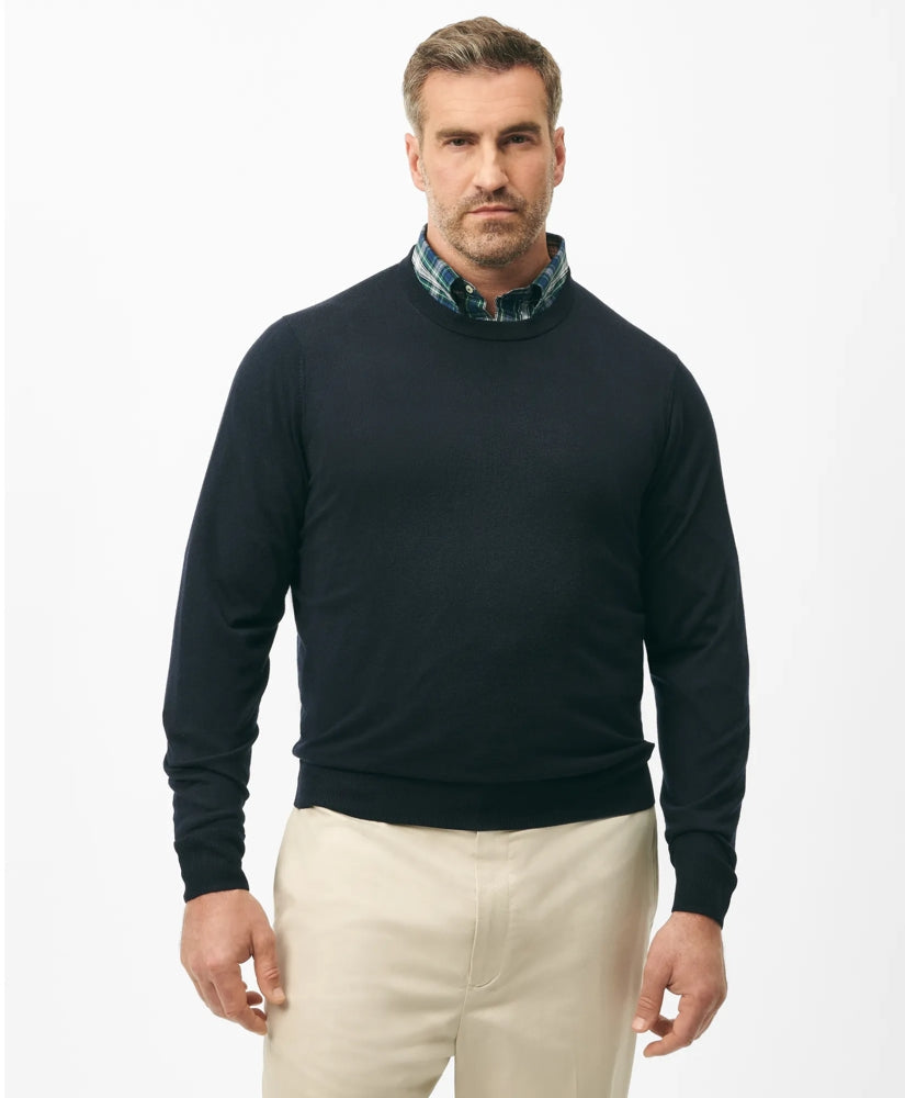 Big & Tall Ultimate Merino Wool Crewneck Sweater | Brooks Brothers discount - US 3376