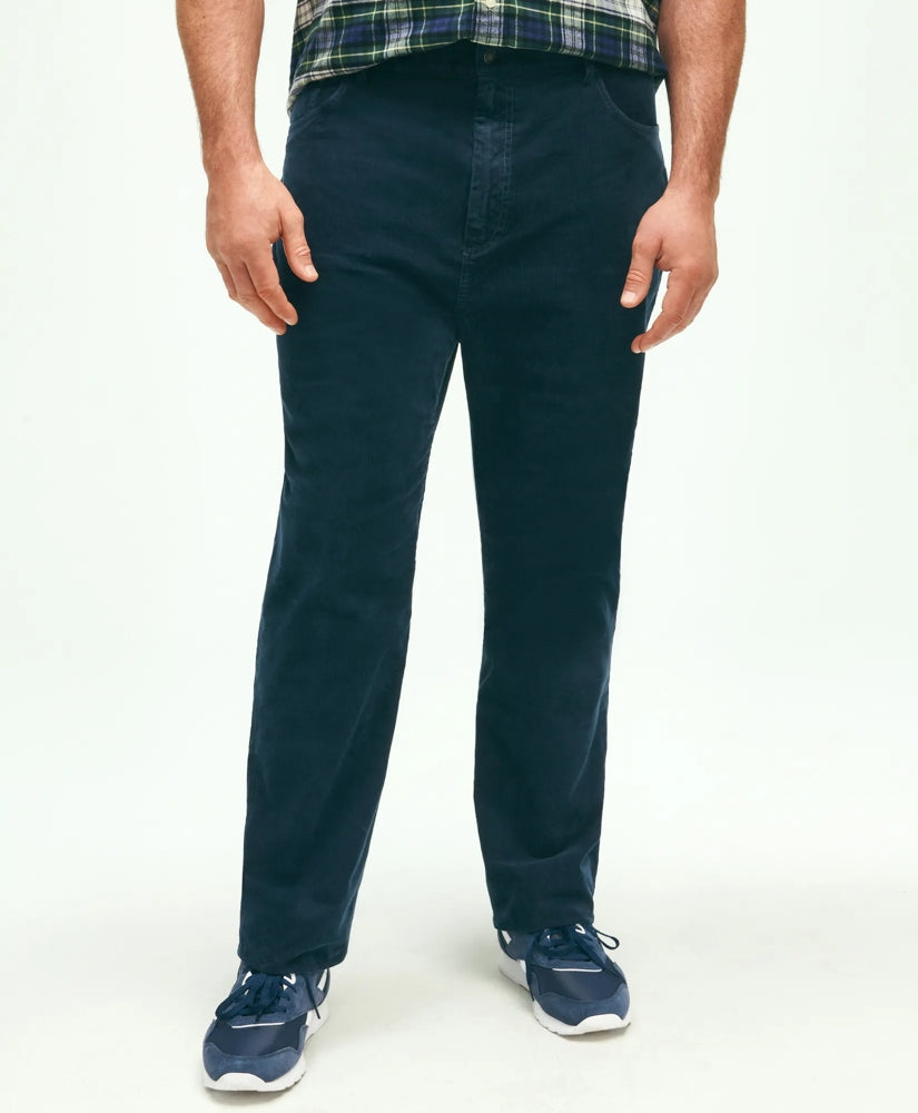 Big & Tall Five-Pocket Stretch Corduroy Cotton Pants | Brooks Brothers on sale - US 6726