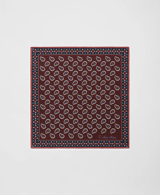 Paisley Silk Pocket Square | Brooks Brothers cheap