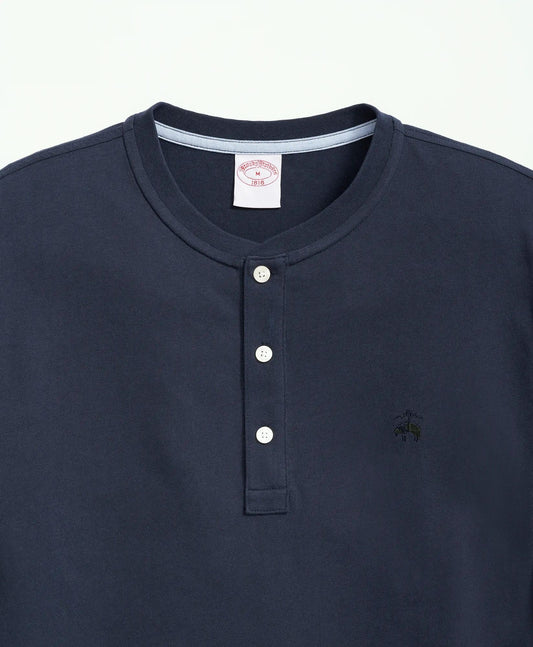 Cotton Henley Long-Sleeve T-Shirt | Brooks Brothers online