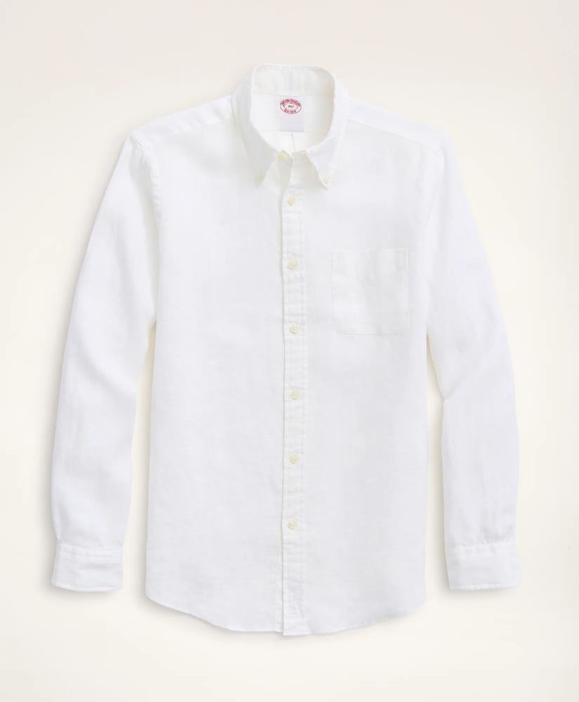 Big & Tall Sport Shirt, Irish Linen | Brooks Brothers on sale - US 9845