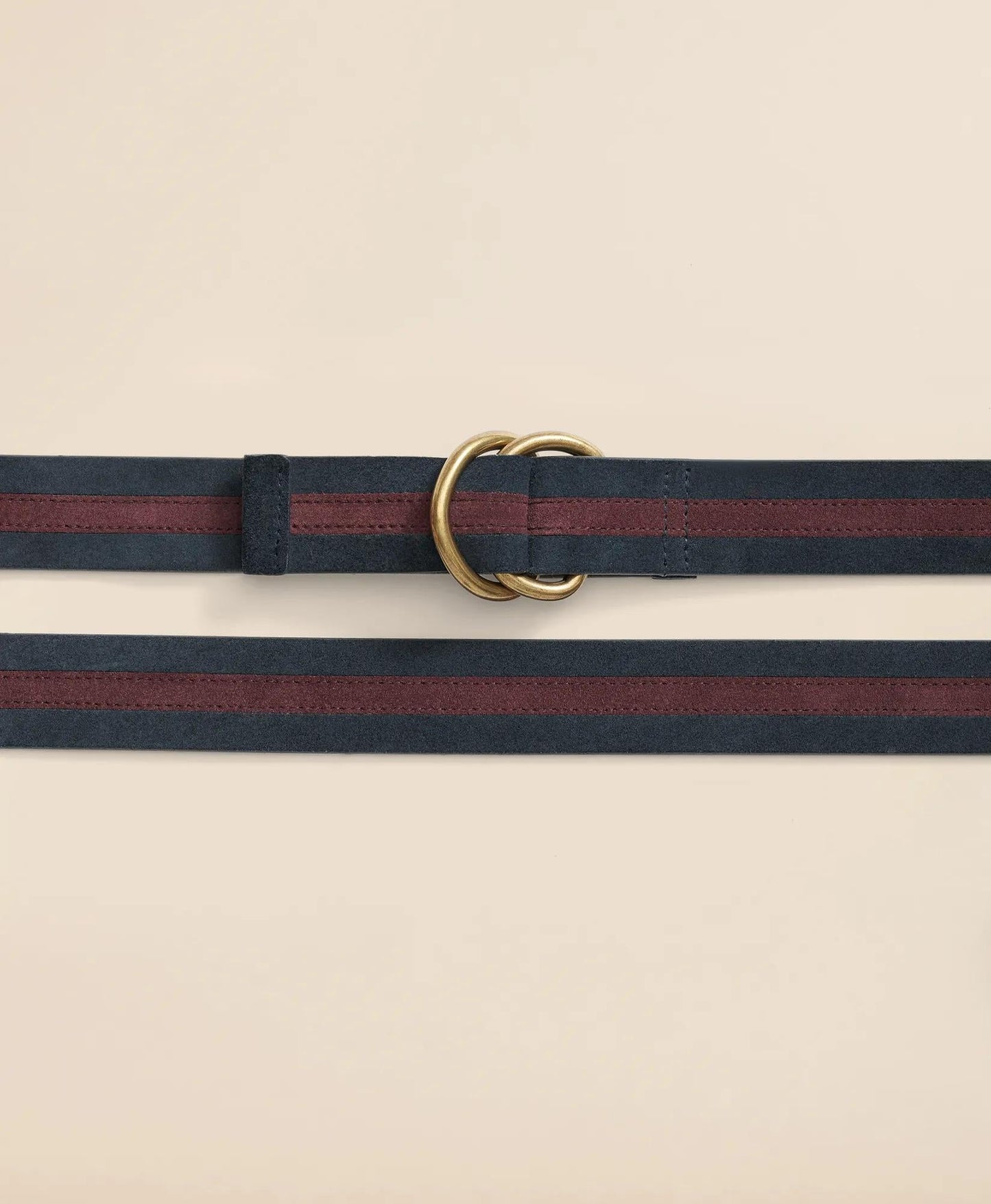Suede Stripe D-Ring Belt | Brooks Brothers discount