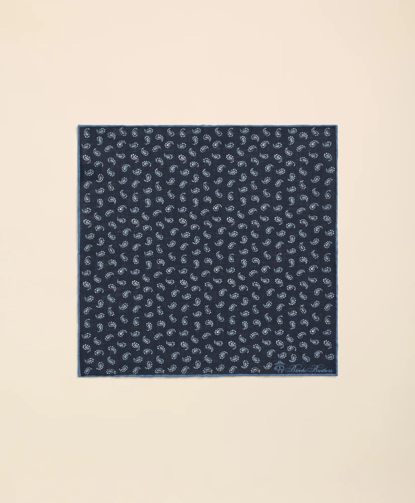 Linen Paisley Pocket Square | Brooks Brothers for sale