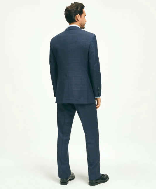 Traditional Fit Wool Checked 1818 Suit | Brooks Brothers on sale