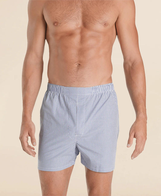 Cotton Broadcloth Small Check Boxers | Brooks Brothers discount