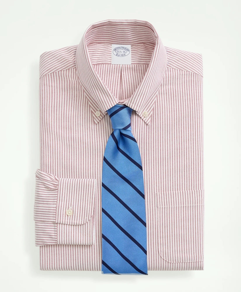 American-Made Oxford Cloth Button-Down Stripe Dress Shirt | Brooks Brothers cheap - US 3434