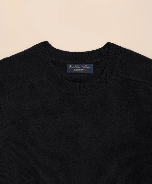 3-Ply Cashmere Crewneck Saddle Shoulder Sweater | Brooks Brothers sale
