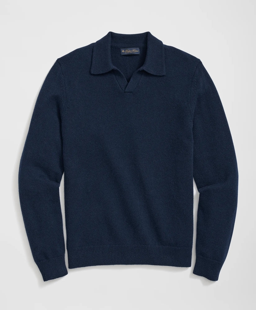3-Ply Cashmere Jonny Collar Polo Sweater | Brooks Brothers cheap - US 7459