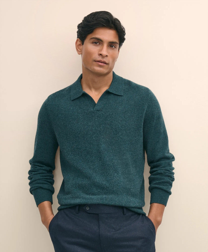 3-Ply Cashmere Jonny Collar Polo Sweater | Brooks Brothers cheap - US 7459
