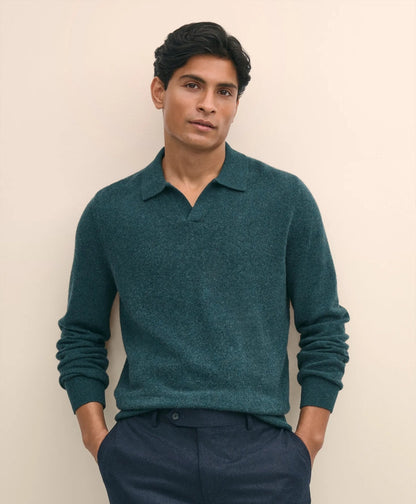 3-Ply Cashmere Jonny Collar Polo Sweater | Brooks Brothers cheap - US 7459