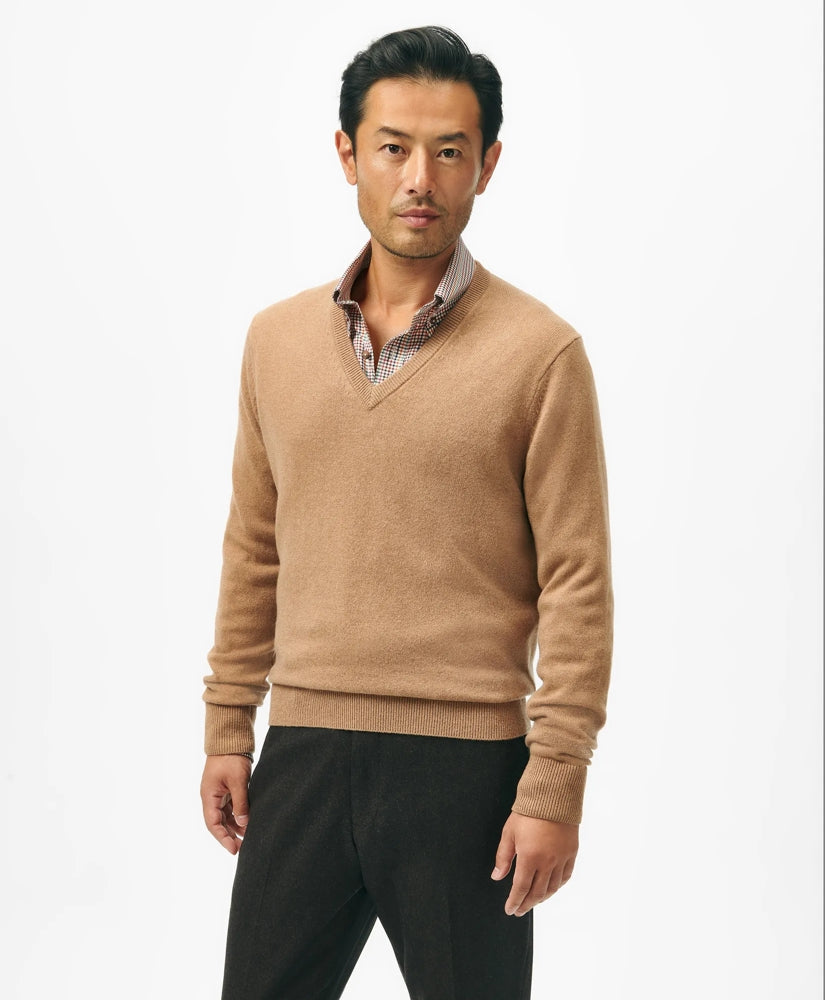 3-Ply Cashmere V-Neck Sweater | Brooks Brothers online - US 7937