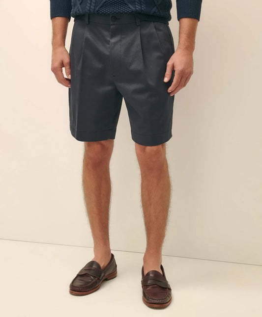8" Pleat Front Stretch Advantage Chino® Shorts | Brooks Brothers cheap