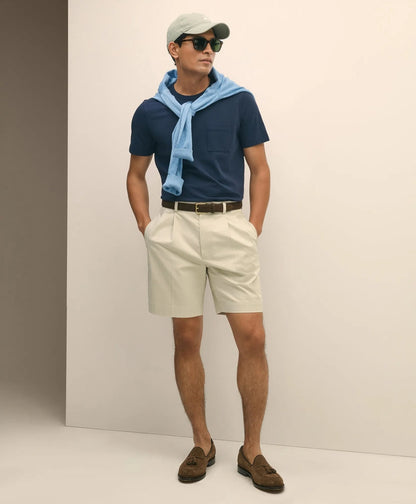 8" Pleat Front Stretch Advantage Chino® Shorts | Brooks Brothers cheap - US 3538