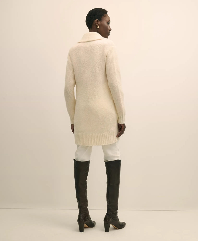 Alpaca-Wool Blend Shawl Collar Tunic Cardigan | Brooks Brothers sale