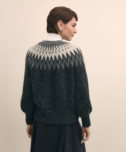 Alpaca-Wool Blend Fair Isle Sweater | Brooks Brothers for sale