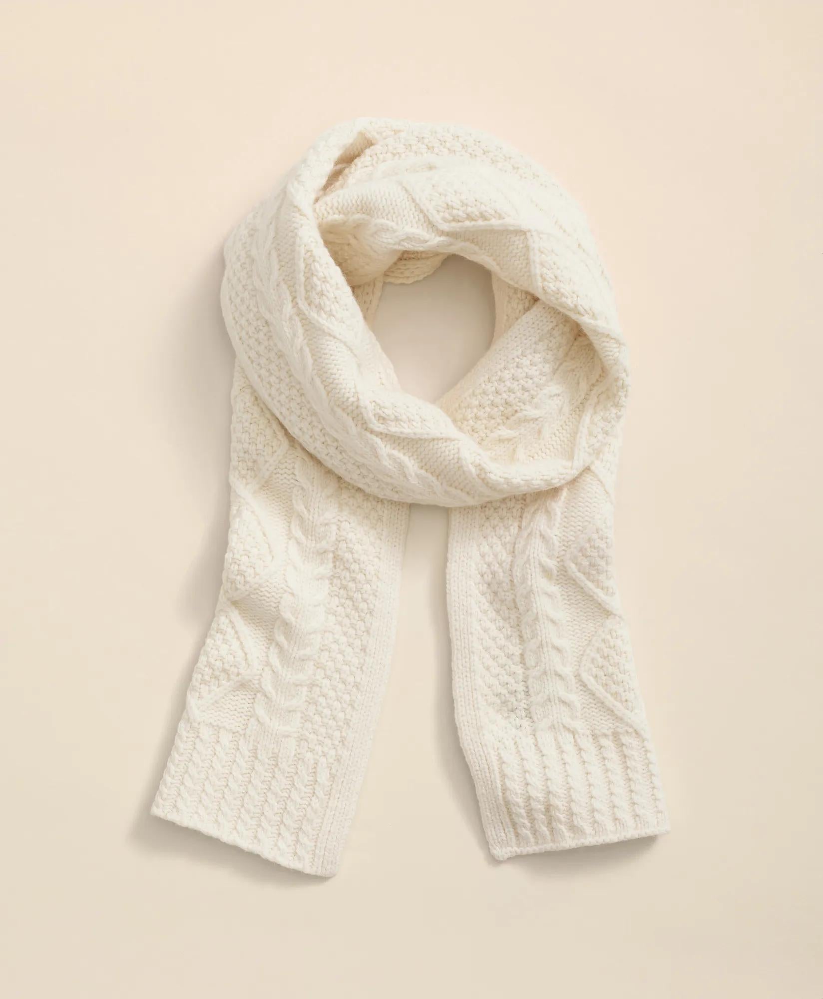 Aran Cable Knit Scarf | Brooks Brothers sale
