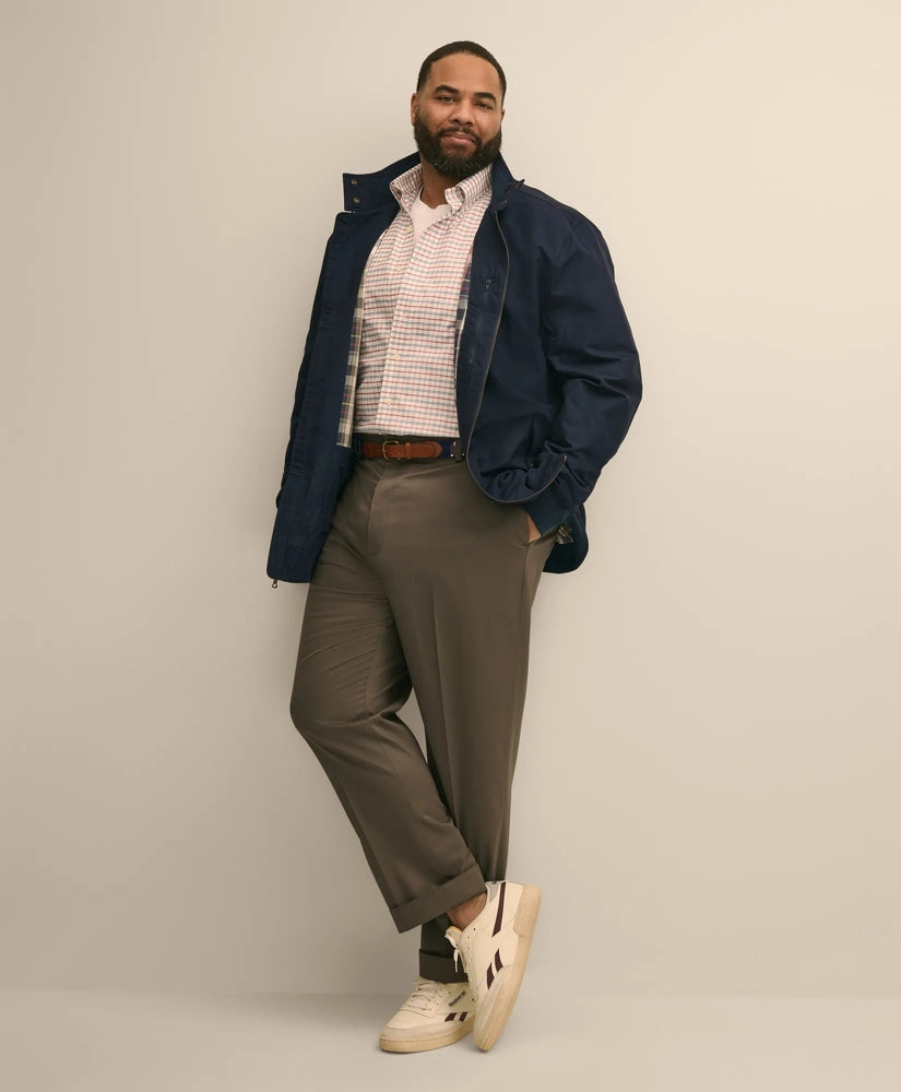 Big & Tall Bomber Jacket in Cotton Blend | Brooks Brothers discount - US 5657