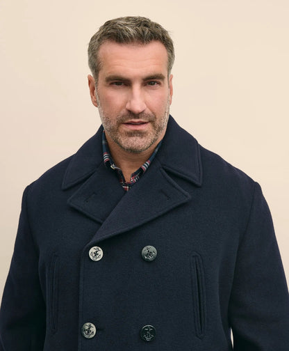 Big & Tall Classic Wool Pea Coat | Brooks Brothers for sale