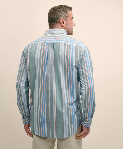 Big & Tall Friday Shirt, Poplin Awning Stripe | Brooks Brothers online