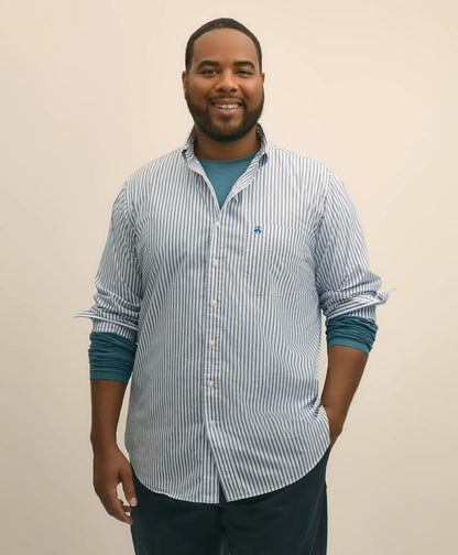 Big & Tall Friday Shirt, Poplin Bengal Stripe | Brooks Brothers discount