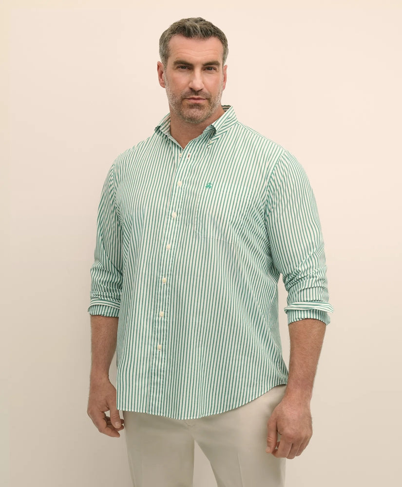 Big & Tall Friday Shirt, Poplin Bengal Stripe | Brooks Brothers discount - US 7225