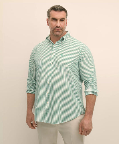 Big & Tall Friday Shirt, Poplin Bengal Stripe | Brooks Brothers discount - US 7225