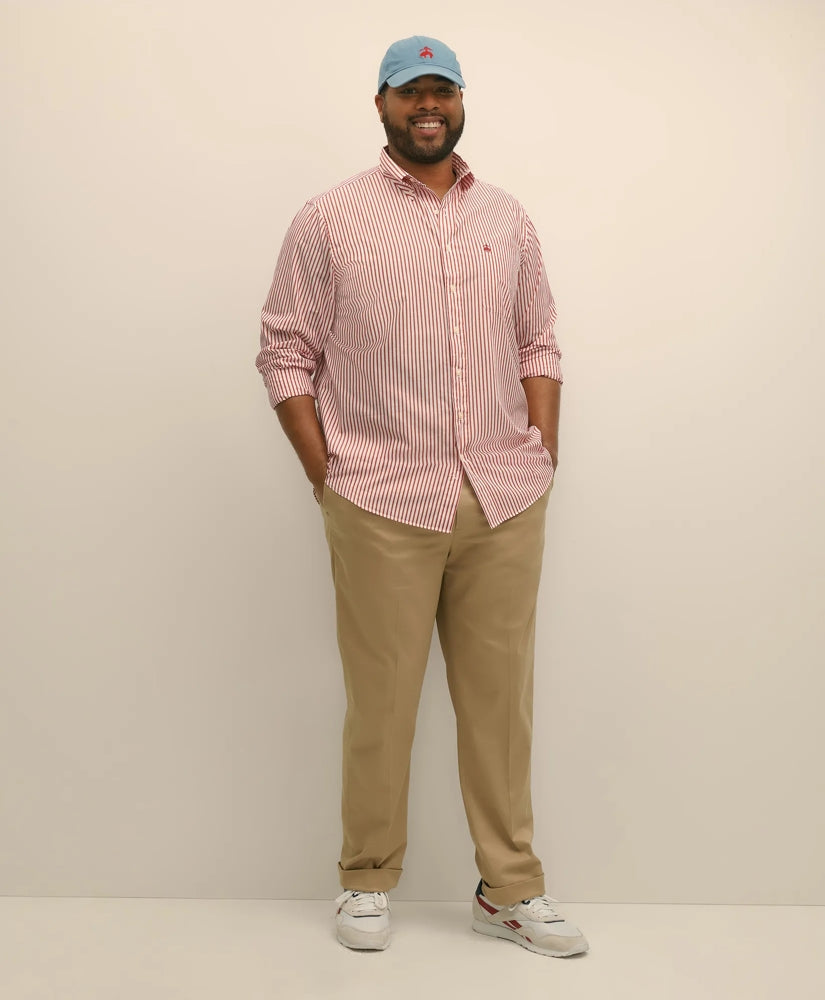 Big & Tall Friday Shirt, Poplin Bengal Stripe | Brooks Brothers discount - US 7225