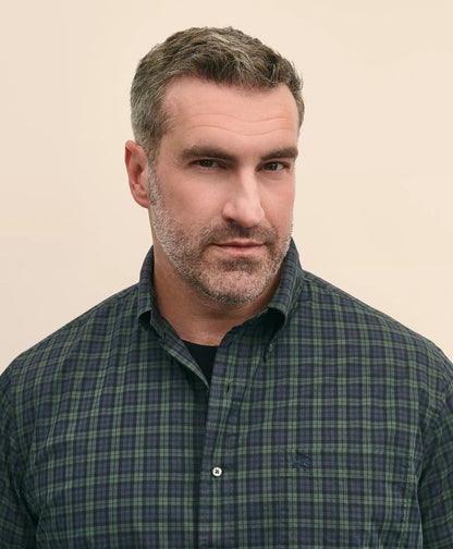 Big & Tall Friday Shirt, Poplin Black Watch | Brooks Brothers cheap