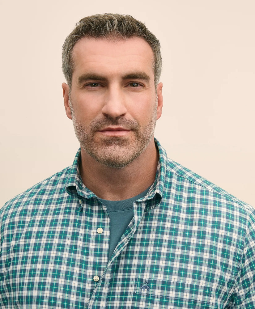Big & Tall Friday Shirt, Poplin Plaid | Brooks Brothers cheap