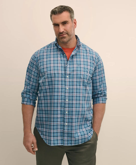 Big & Tall Friday Shirt, Poplin Tartan | Brooks Brothers online