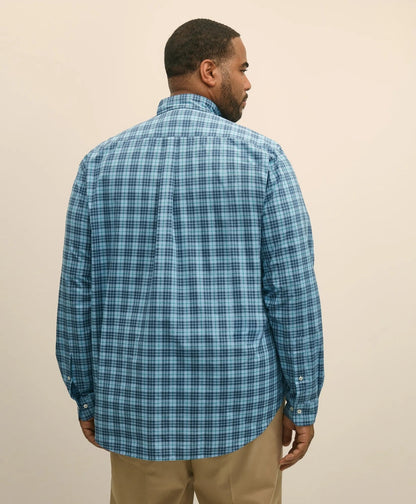 Big & Tall Friday Shirt, Poplin Tartan | Brooks Brothers online shop