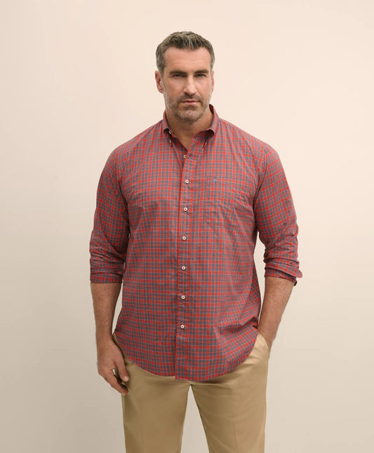 Big & Tall Friday Shirt, Poplin Tartan | Brooks Brothers cheap