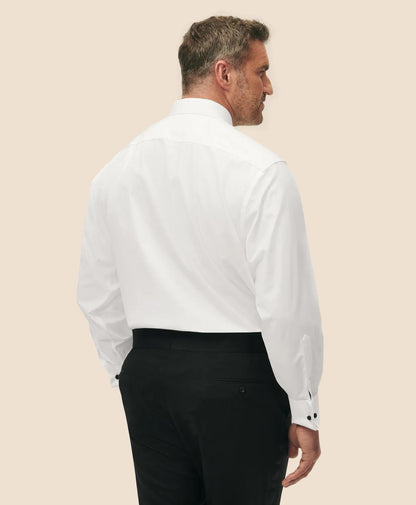 Big & Tall Non-Iron Supima® Cotton Poplin Londoner Collar, Tuxedo Shirt | Brooks Brothers on sale