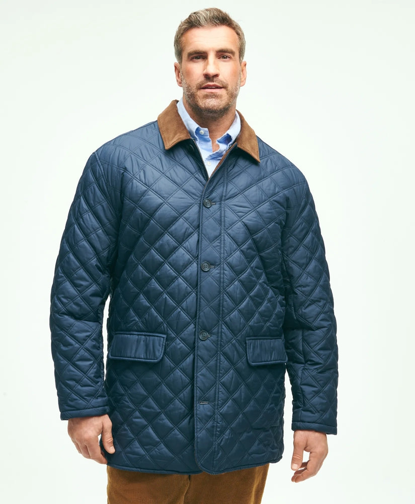 Big & Tall Paddock Diamond Quilted Coat | Brooks Brothers sale - US 6995