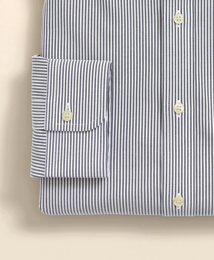 Big & Tall Stretch Supima® Cotton Non-Iron Pinpoint Oxford Button-Down Collar, Candy Stripe Dress Shirt | Brooks Brothers for sale