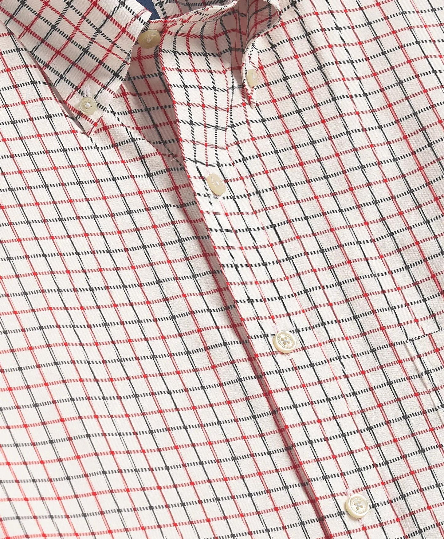 Big & Tall Stretch Supima® Cotton Non-Iron Twill Polo Button Down, Tattersall Sport Shirt | Brooks Brothers on sale