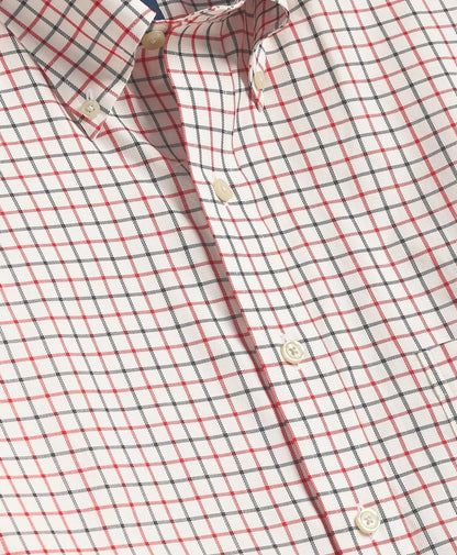 Big & Tall Stretch Supima® Cotton Non-Iron Twill Polo Button Down, Tattersall Sport Shirt | Brooks Brothers on sale