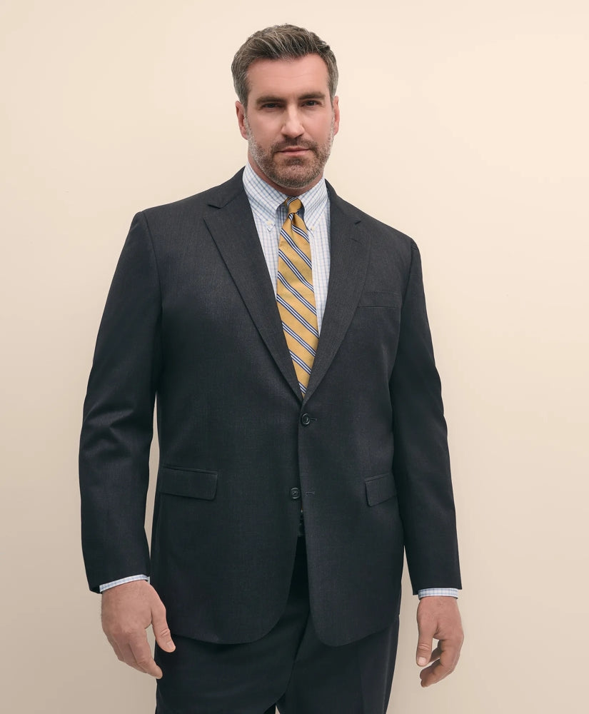 Big & Tall Stretch Wool Two-Button 1818 Suit | Brooks Brothers sale