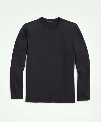Big & Tall Supima® Cotton Long-Sleeve Logo T-Shirt | Brooks Brothers online