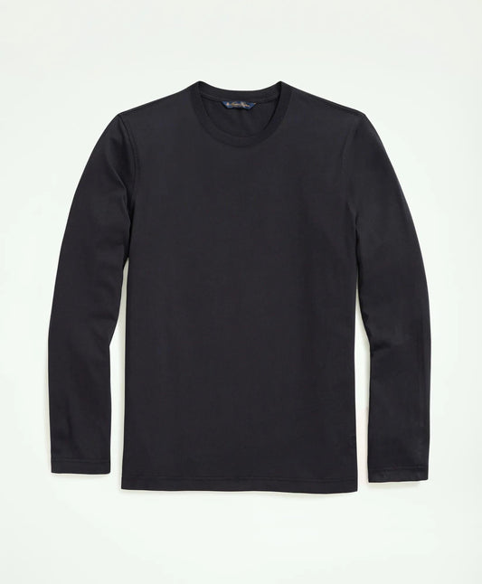 Big & Tall Supima® Cotton Long-Sleeve Logo T-Shirt | Brooks Brothers online