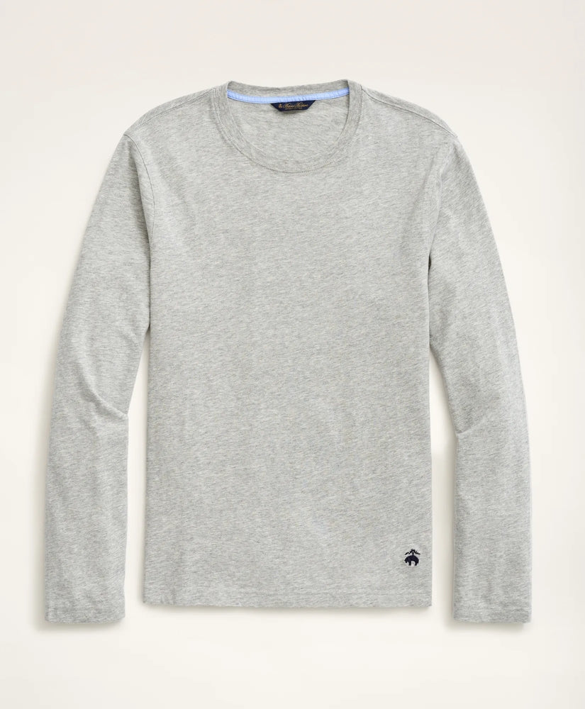 Big & Tall Supima® Cotton Long-Sleeve Logo T-Shirt | Brooks Brothers online - US 2803