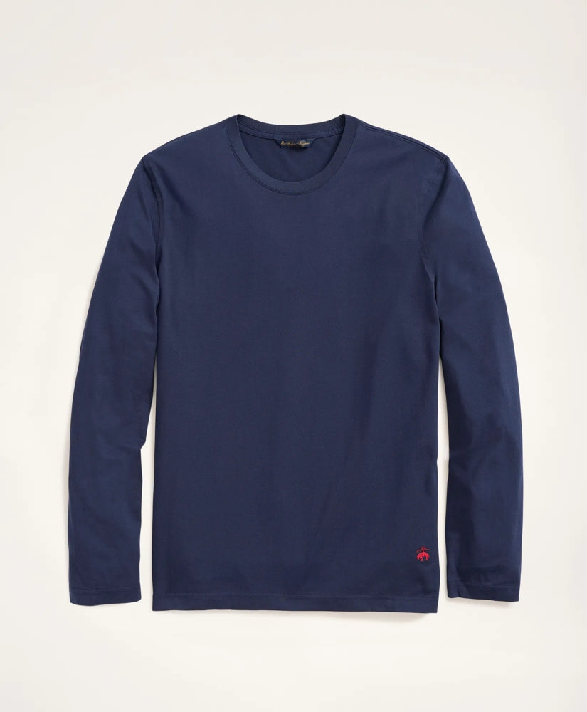 Big & Tall Supima® Cotton Long-Sleeve Logo T-Shirt | Brooks Brothers online - US 2803
