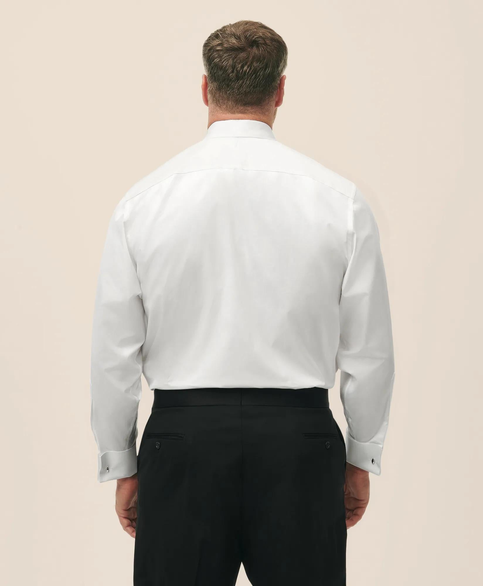 Big & Tall Supima® Cotton Poplin English Collar, 10-Pleat Tuxedo Shirt | Brooks Brothers discount