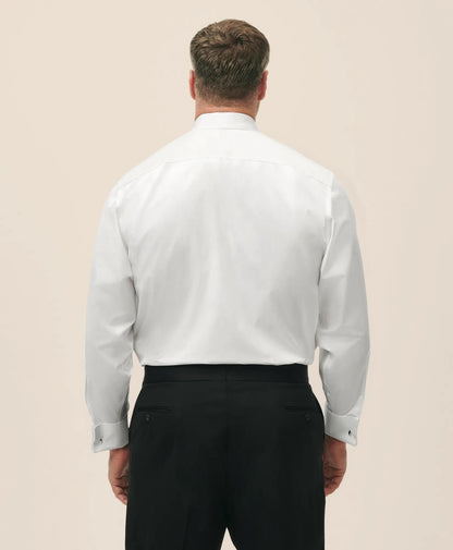 Big & Tall Supima® Cotton Poplin English Collar, 10-Pleat Tuxedo Shirt | Brooks Brothers discount