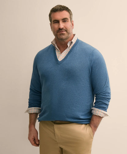 Big & Tall Supima® Cotton V-Neck Sweater | Brooks Brothers cheap - US 2814