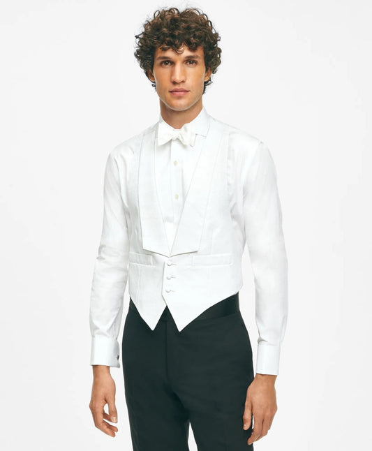 Black Fleece Formal Vest in Cotton Pique | Brooks Brothers discount
