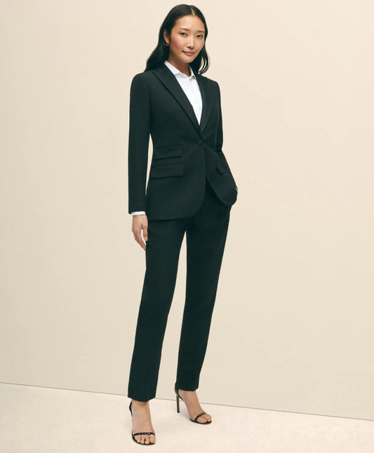 Black Fleece Peak Lapel Dinner Jacket in Merino Wool-Silk Faille | Brooks Brothers online