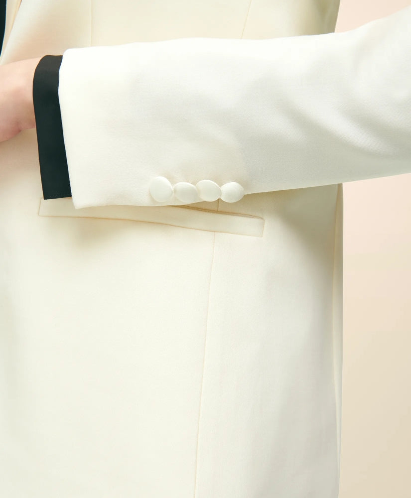 Black Fleece Peak Lapel Dinner Jacket in Merino Wool-Silk Faille | Brooks Brothers sale