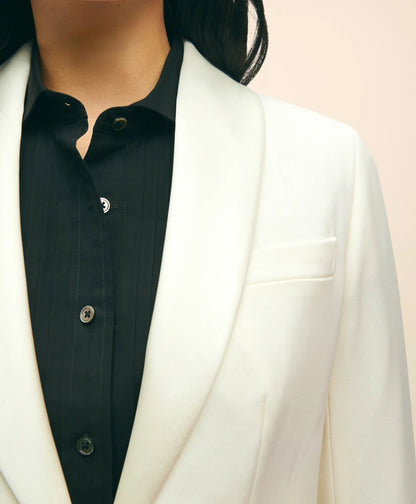 Black Fleece Peak Lapel Dinner Jacket in Merino Wool-Silk Faille | Brooks Brothers sale