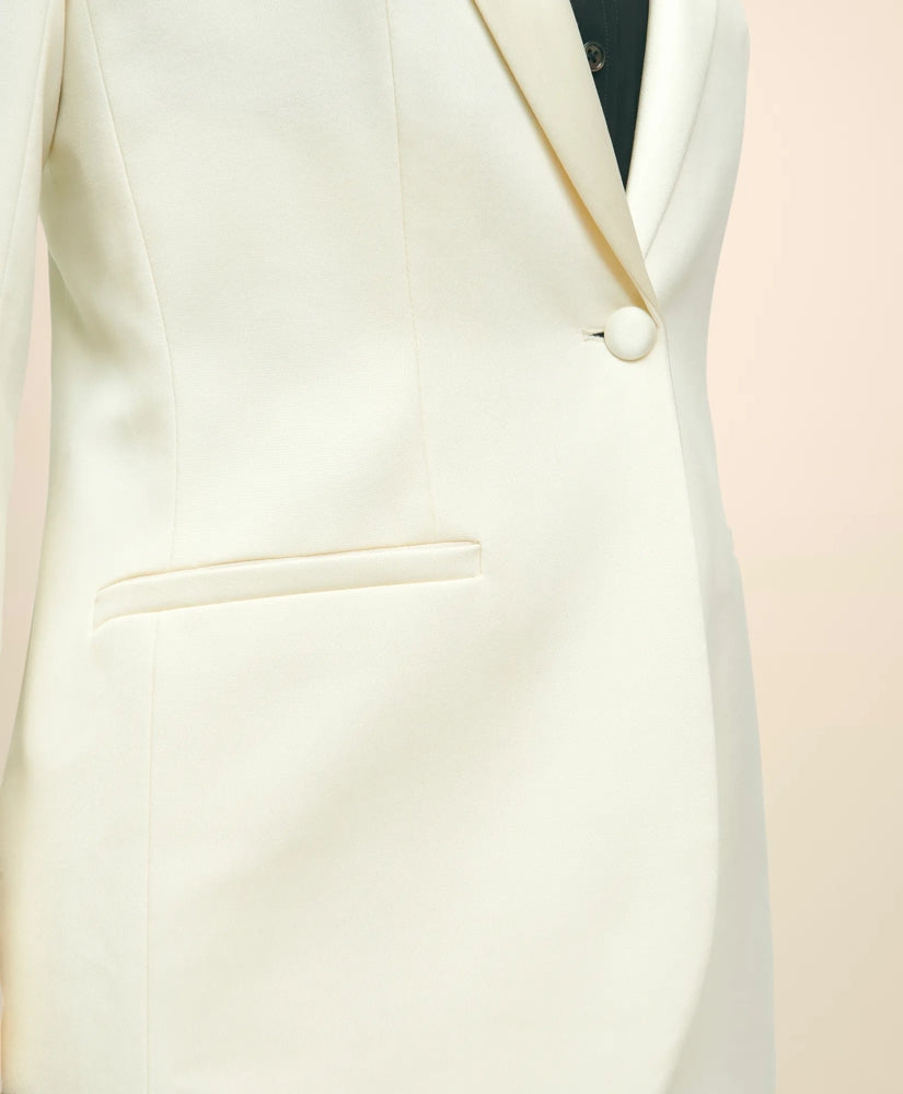 Black Fleece Peak Lapel Dinner Jacket in Merino Wool-Silk Faille | Brooks Brothers sale